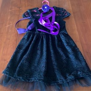 Black lace formal dress size 3